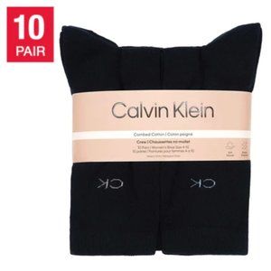 NEW Calvin Klein Women's Crew Socks | 10 Pair Pack